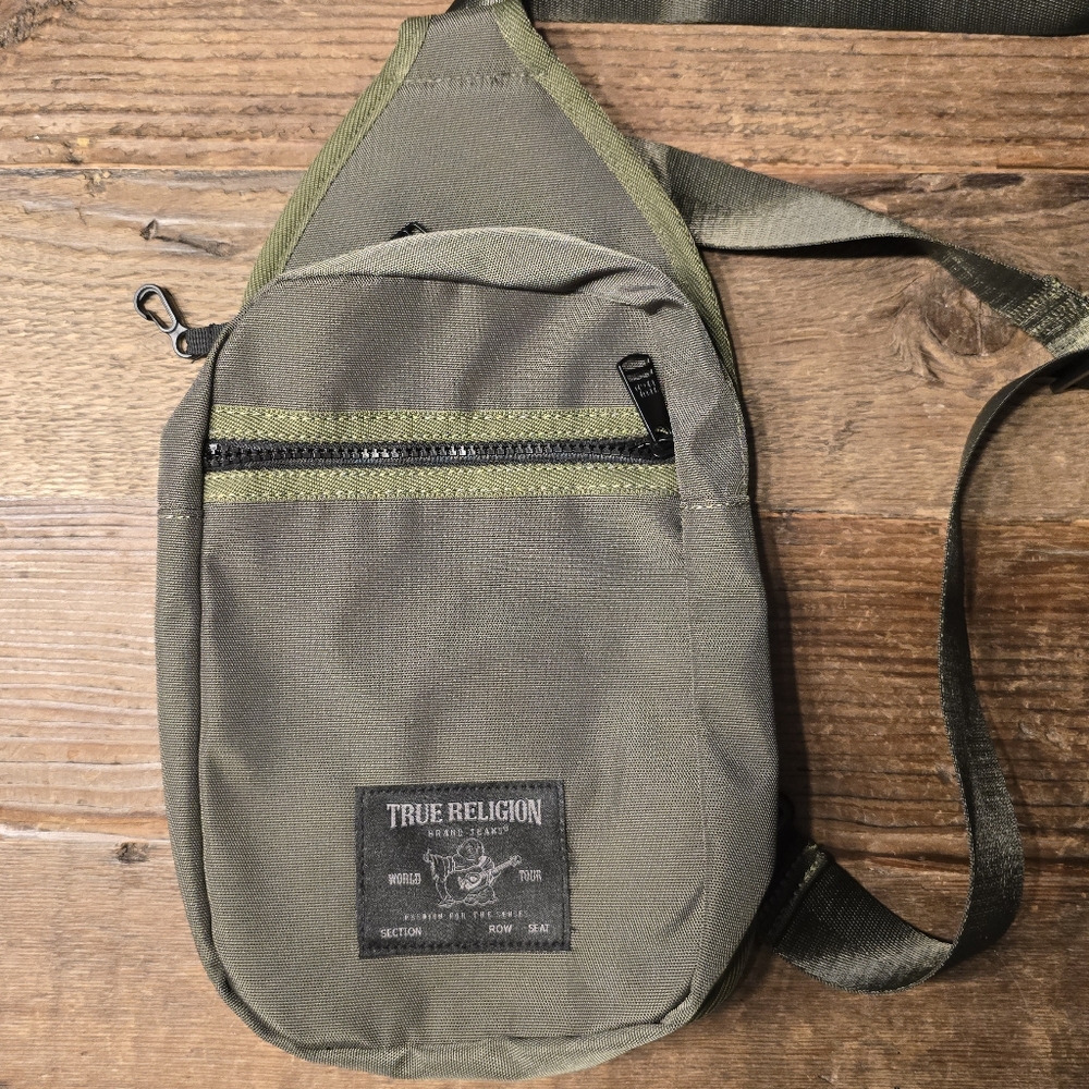 True Religion Khaki Men's Crossbody Bag